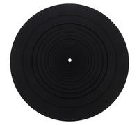 Toddmomy Alfombrilla Protector Antiestático de Silicona Negra para Discos de Vinilo de 295 Mm que Minimiza Ondas y Evita Movimientos para Tocadiscos y Discos
