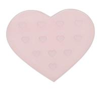 Toddmomy Almohadilla para Extensiones de Pestañas en Vidrio Rosa Forma, Resistente a Rayaduras y Fácil de Limpiar para Salón de Belleza y Uso Personal