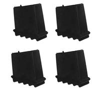 Toddmomy Almohadillas de Repuesto Antideslizantes para Pies de Escalera Plegable 5 X 2,5 Cm de Goma Negra, Protectores Duraderos para Patas de Escalera Extensible Mano, Accesorio