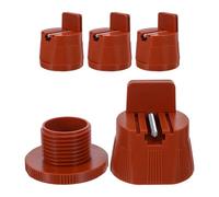 Toddmomy Almohadillas Niveladoras para Patas de Muebles Ajustables 4 Piezas Abrazadera, Elevadores de Altura 6-8 Cm Color Marrón, Antideslizantes y Silenciosos para Mesas, Sillas y Sofás