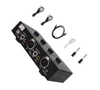Toddmomy Amplificador de Micrófono Portátil de 2 Canales con Mezclador de Reverberación para Karaoke y Streaming, Diseño Compacto, Control de Volumen y Accesorios Incluidos