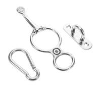 Toddmomy Anillo para Atar Caballos Anilla Perno De Resistente Equipo De Entrenamiento Anillo De Amarre Duradero