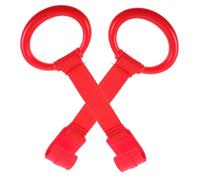 Toddmomy Anillos De Tiro Para Ñiño 2 Unidades Rojos, Herramientas De Aprendizaje Infantiles, Anillos De Tracción Manual Para Cuna, Ayuda Para Caminar y Fortalecer Brazos En Guardería