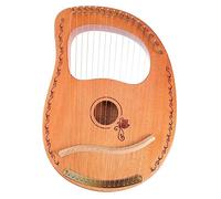 Toddmomy Arpa de Madera de 16 Cuerdas Portátil Diseño Delicado y Efecto de Sostenido Prolongado para Músicos y Aficionados