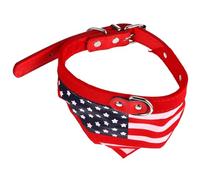 Toddmomy Babero para Perros Babero Bandana Collar de Bufanda de pañuelo Turbante pañuelo para Collar de Bandana para PU Cuello Estados Unidos Accesorios
