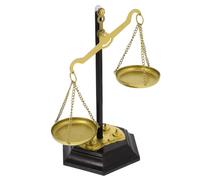 Toddmomy Balanza de Metal Decorativa Estilo Moderno y Simple, Adorno de Mesa Forma de Balanza Libra, Herramienta de Almacenamiento Funcional para Oficina y Hogar