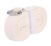 Toddmomy Banda Elástica de Yoga Amarilla de Algodón para Fitness Que Mejora la Flexibilidad, Práctica para Ejercicios Diarios y Terapia Física, 2,8 Metros