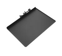 Toddmomy Bandeja Metálica para Almacenamiento de Tarjeta de Sonido y Accesorios para Micrófono, Tamaño Grande 23x16,5 Cm, Soporte Triangular Negro, Compatible Soportes de Transmisión