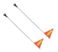 Toddmomy Bandera para Carro de Golf Mástil para Carrito de Golf Poliéster y Acero Inoxidable Alta Visibilidad y Construcción Ligera para Scooter y Bicicleta y Paseo en Scooter