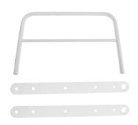 Toddmomy Barandilla de Seguridad para Cama de Hierro Color Blanco Instalación sin Taladro y Prevención de Caídas Adecuado para Dormitorios y Espacios Compartidos