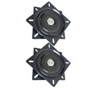 Toddmomy Base Giratoria Estabilidad Resistente con Rodamiento de Bolas Sólido, Acero Laminado en Frío Pack de 2 Unidades para Taburete de Bar y Silla Reclinable para Uso en Barco y Hogar