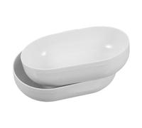 Toddmomy Bebedero para Pájaros De Plástico 2 Piezas Baño Pequeño Compacto para Jaulas y Jardines Adecuado para Pájaros Pequeños como Jilguero Blanco