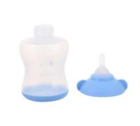 Toddmomy Biberón de Silicona Azul para Mascotas Pequeñas, 80ml, Portátil y Fácil de Limpiar, Recipiente para Leche Maternizada para Gatitos y Cachorros