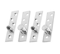 Toddmomy Bisagra de puerta con pivote giratorio de 360 grados, acero inoxidable, 2 pares, compatible con tableros de 20-40 mm, diseño discreto para puertas interiores