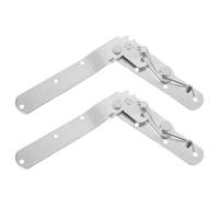 Toddmomy Bisagras de Acero Galvanizado Ajuste de Ángulo de Alta Precisión y Optimización de Espacio, Color Plata, Paquete de 2 Unidades para Sofás Cama y Sofás para Apartamentos Pequeños