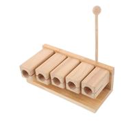 Toddmomy Bloque de Percusión de Madera Tonos Instrumento Musical Infantil con Maza para Yoga y Educación Preescolar Juguete de Percusión Seguro y Sonido Natural