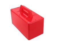 Toddmomy Bloques de Nieve de plástico con Mango para niños. Juego de Arena para Jugar al Aire Libre en Invierno y Verano. Color Rojo Brillante.