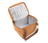 Toddmomy Bolsa Aislante Almuerzo Térmica y Plegable de Poliéster y Papel Kraft, Cremallera y Asa, Adecuado para Oficina y Escuela, Reutilizable y Fácil de Lavar