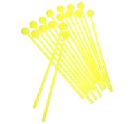 Toddmomy Bolsa de 16 Baquetas de Mano para Niños Color Amarillo, Juguete Didáctico de Plástico para Desarrollar Habilidades Manuales y Enseñanza Musical