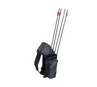 Toddmomy Bolsa de Cintura para Arcos con Capacidad Grande Soporte para Flechas de Caza Bolsa de Transporte Negro