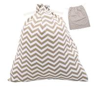 Toddmomy Bolsa de Pañales Reutilizable de Lona Oxford Asas | Diseño de Rayas, Ahorro de Espacio y Colgado Fácil, para Madres, Cuidadores y Guardería