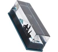 Toddmomy Botella de Fluido Barco Pirata Insumergible, Adorno Acrílico para Decoración de Escritorio, Obsequio Creativo para Cumpleaños y Decoración Náutica en Hogar, Caja de Obsequio