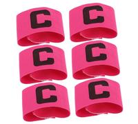 Toddmomy Brazaletes de Capitán para Fútbol 6 Piezas Bandas Ajustables y Protección contra Impactos, Uso Recomendado en Entrenamientos y Partidos Competitivos