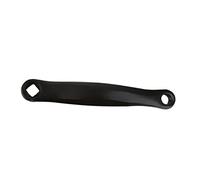 Toddmomy Brazo de Manivela Izquierdo para Bicicleta de Hierro y Acero Negro Ligero con Orificio Prismático y Longitud Total de 200mm Adecuado para Reemplazo Varios Estilos