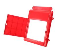 Toddmomy Buzón Exterior Pequeño de Plástico Rojo sin Llave, Resistente Lluvia para Pared, Buzón de Sugerencias y Quejas, Adecuado para Hogar, Oficina y Comunidad, Soporte Pared Incluido