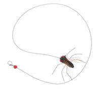 Toddmomy Cabezal de Repuesto Realista para Juguete de Gato, 2 Piezas Insecto Sustituto, Cuerda Larga, Juguete Interactivo para Gatos de Interior, Estimula Instinto de Caza y Agilidad