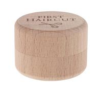 Toddmomy Caja Conmemorativa de Madera para Ñiño 5 X 5 X 3,5 Cm Caja Organizadora para Primer Corte de Pelo para Recién Nacido Estuche Protector para Colección Infantil