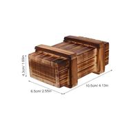 Toddmomy Caja de Madera para Estimular Inteligencia con Compartimentos Secretos para Juguete Cognitivo y Desafío Mental