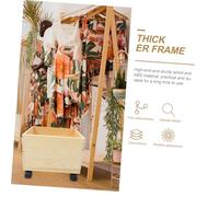 Toddmomy Caja de Madera para Guardar Artículos Diversos Contenedor Multifuncional Ruedas Pieza Grande Gran Capacidad Adecuado para Ropa y Juguetes el Área Fácil Limpieza Uso Doméstico