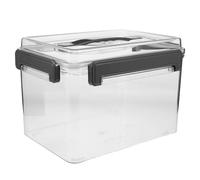 Toddmomy Caja Organizadora de Lentes para Cámara Compartimentos Internos, Estuche Rígido de Plástico Transparente Tapa y Asa para Fotógrafos Profesionales, Tamaño 11,4 X 7,5 X 6,9 Pulgadas