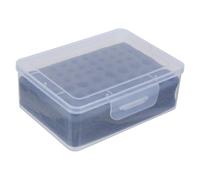 Toddmomy Caja Organizadora para Pilas AA y AAA Estuche Transparente con Espuma Protectora Negra Contenedor Compacto Resistente al Polvo para Mandos a Distancia y Linternas