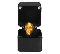 Toddmomy Calavera Espeluznante en Caja - Broma de Calavera Gritona para el Día de los Inocentes - Esqueleto de Truco Escondido Dentro para Navidad, Casa Embrujada, Accesorio, Fiesta de Halloween,