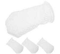 Toddmomy Calcetines Filtrantes Diseño 3D Panal para Acuarios de Agua Salada Paquete de 4 Piezas Filtro de Limpieza de Acuario Blanco de PP, Alta Penetración de Agua