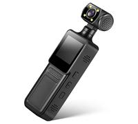 Toddmomy Cámara Corporal 4k Portátil con Audio y Grabación en Bucle, Diseño Abs Negro Adecuado para Viajes y Uso Diario en Deportes y Actividades al Aire Libre