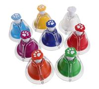 Toddmomy Campanas de Mano Forma de Pata de Gato 8 Notas Colores Vibrantes Instrumentos Musicales para Juegos Musicales en Jardín de Infancia