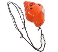 Toddmomy Caracola Ocarina Instrumento Ocarina De 6 Agujeros Principiantes Ocarina Ocarinas Ocarina Principiante Ocarina De Caracol Ocarina Para Principiante Ocarina Cerámica Naranja