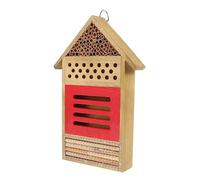 Toddmomy Casa De Abejas De Madera Natural para Polinizadores, Hotel De Insectos Exterior, Colmena Ecológica Resistente, Tamaño b para Jardín y Apicultura