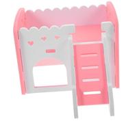 Toddmomy Casita Colorida para Hámsteres Escondite para Hámsteres Casa Tipo Villa De Madera para Conejillos De Indias Jaula De Animales Pequeños Escenario