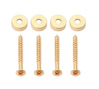 Toddmomy Casquillos Metálicos Dorados para Unión del Mástil de Guitarra Eléctrica, 4 Piezas, Fácil Instalación y Uso Conveniente para Conectar Cuerpo y Mástil