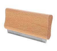 Toddmomy Cepillo Cuerpo del Caballo de Acero Inoxidable y Madera, Herramienta Ergonómica Cuidado y Baño Fácil de Perros y Gatos