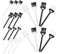 Toddmomy Cepillo de Limpieza Multifuncional Antiestático 20 Piezas Mango Claro y Oscuro para Teclado, Afeitadora Eléctrica y Ranuras Pequeñas, Kit Compacto para Eliminar Polvo