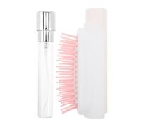 Toddmomy Cepillo para el cabello con rociador de agua - Masajeador de cuero cabelludo 2 en 1 - Rociador incorporado - Cepillo desenredante para cabello húmedo y seco, rizado, ondulado y liso, blanco