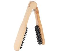 Toddmomy Cepillo Peine Cerdas Dobles de Madera Beige para Plancha de Pelo Alisador Rápido y Delicado para Cabello de Mujer en Uso Diario