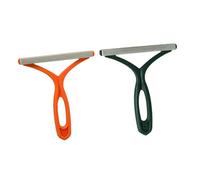 Toddmomy Cepillo Quitapelusas para Gatos Absorbente Reutilizable, Herramienta de Limpieza para Pelo de Mascota, Pack 2 Unidades en Verde Oscuro y Naranja, Compacto y Práctico para Ropa, Sofás y Coches