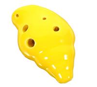 Toddmomy Cerámica para principiantes instrumentos de baño de sonido instrumentos de viento instrumento ocarina de 6 agujeros instrumento de ocarina por ocarinas ocarina de caracol Amarillo
