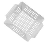 Toddmomy Cesta de Barbacoa Inoxidable con Sistema de Drenaje de Aceite para Cocinar Verduras y Carne Parrillas Exteriores